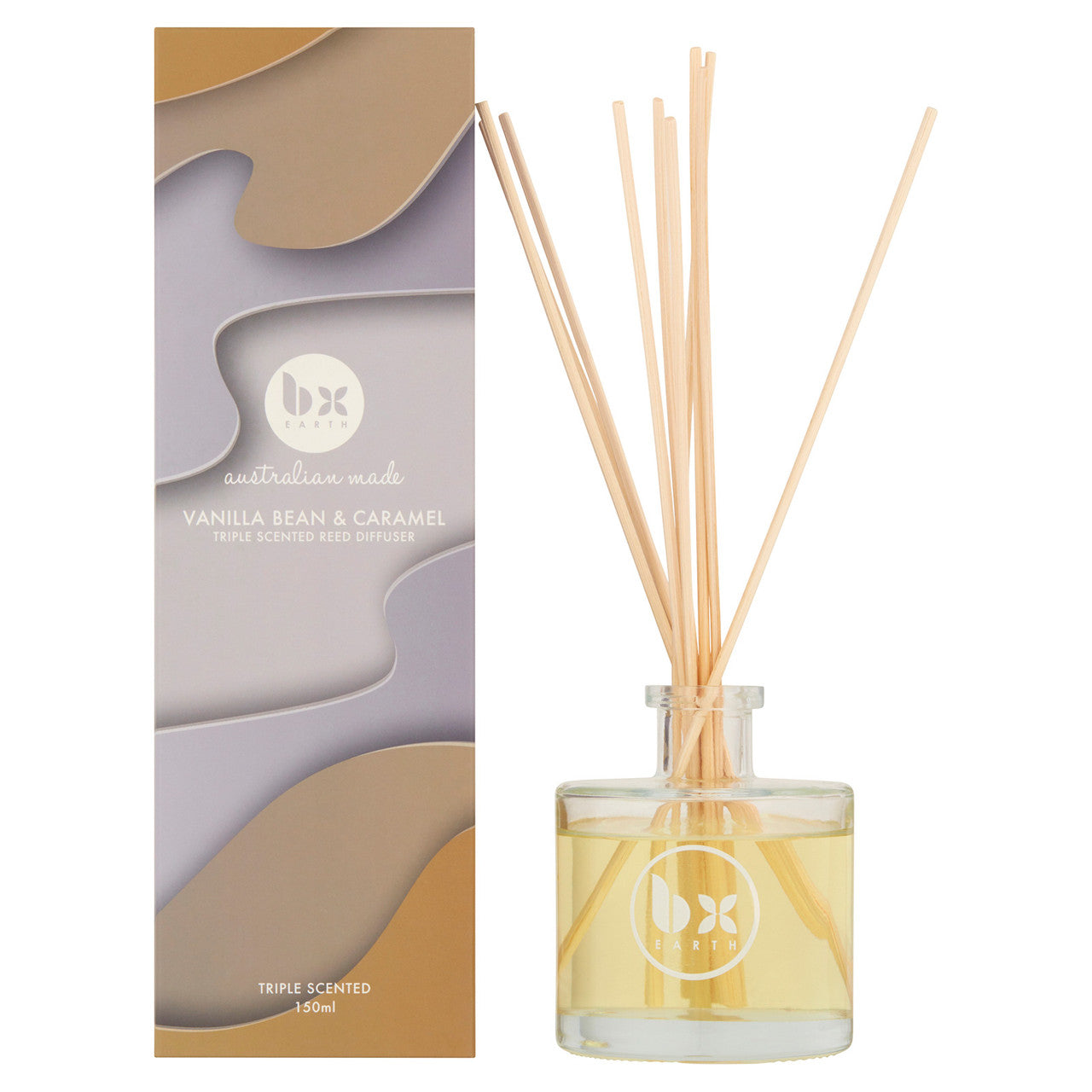 BX Earth Vanilla Bean & Caramel Triple Scented Reed Diffuser 150ml