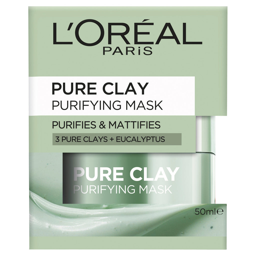 L'Oréal Paris Pure Clay Purifying Eucalyptus Mask, 50mL