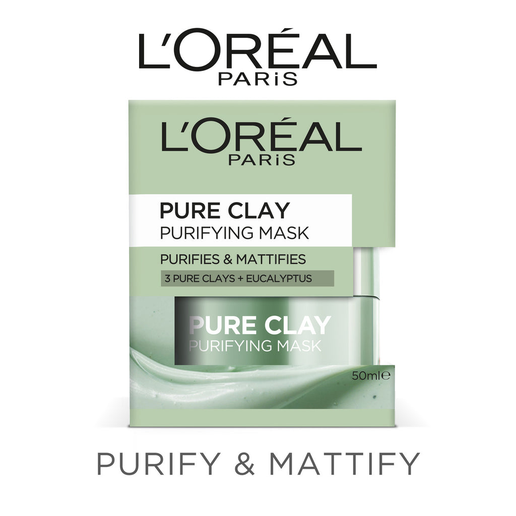 L'Oréal Paris Pure Clay Purifying Eucalyptus Mask, 50mL