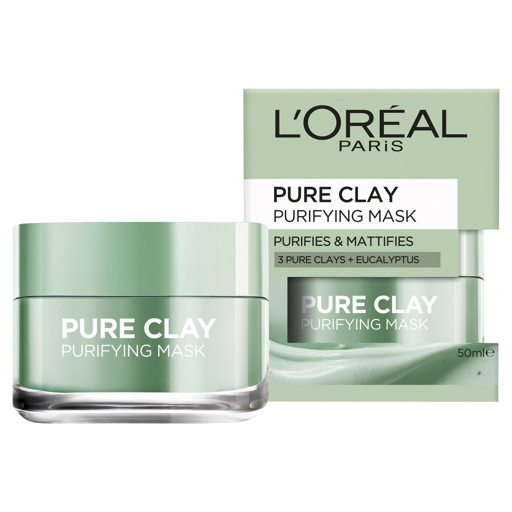 L'Oréal Paris Pure Clay Purifying Eucalyptus Mask, 50mL