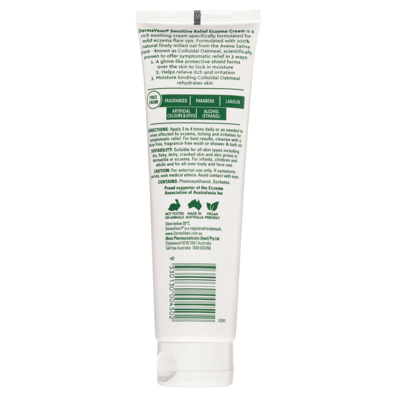 DermaVeen Sensitive Relief Eczema Cream 100mL