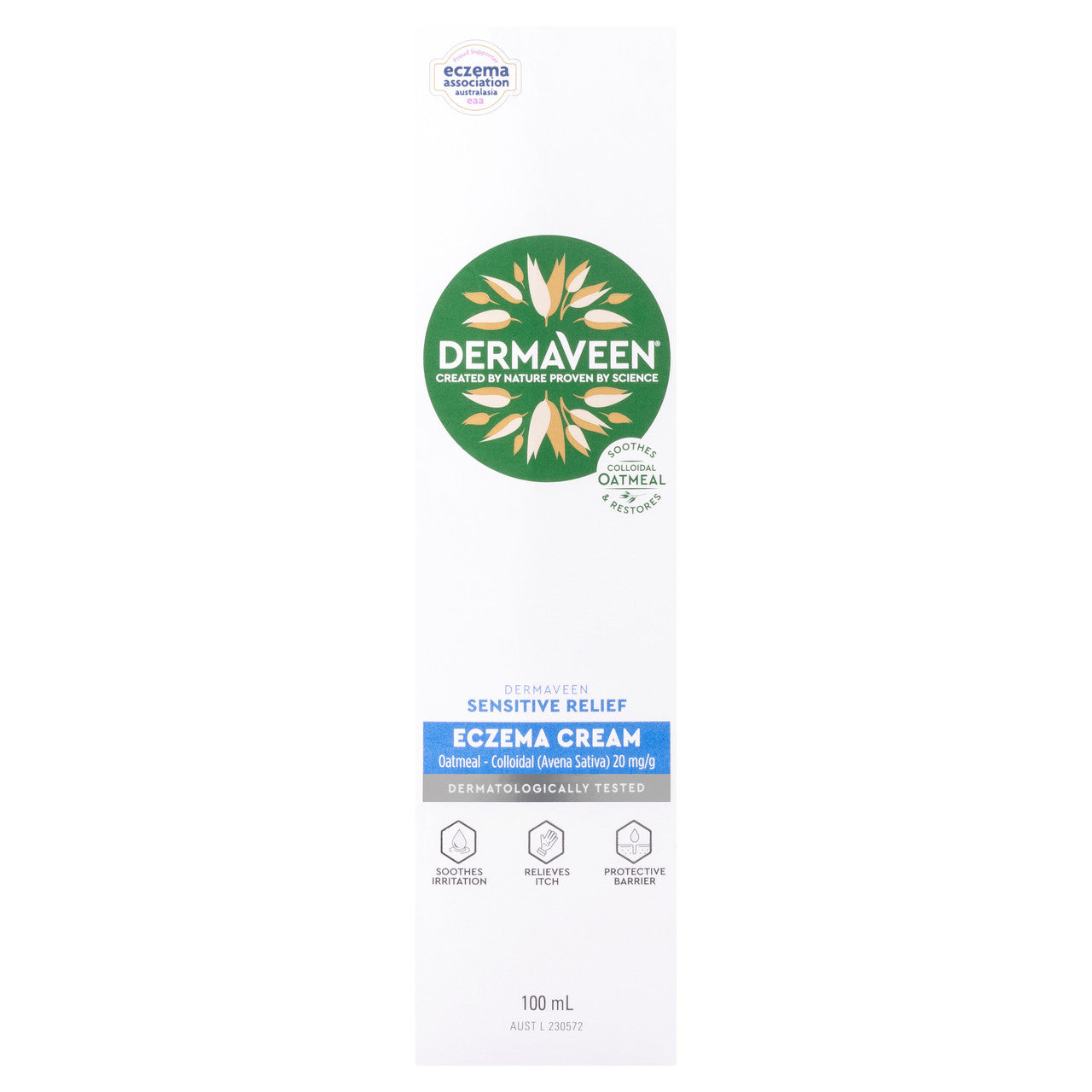 DermaVeen Sensitive Relief Eczema Cream 100mL