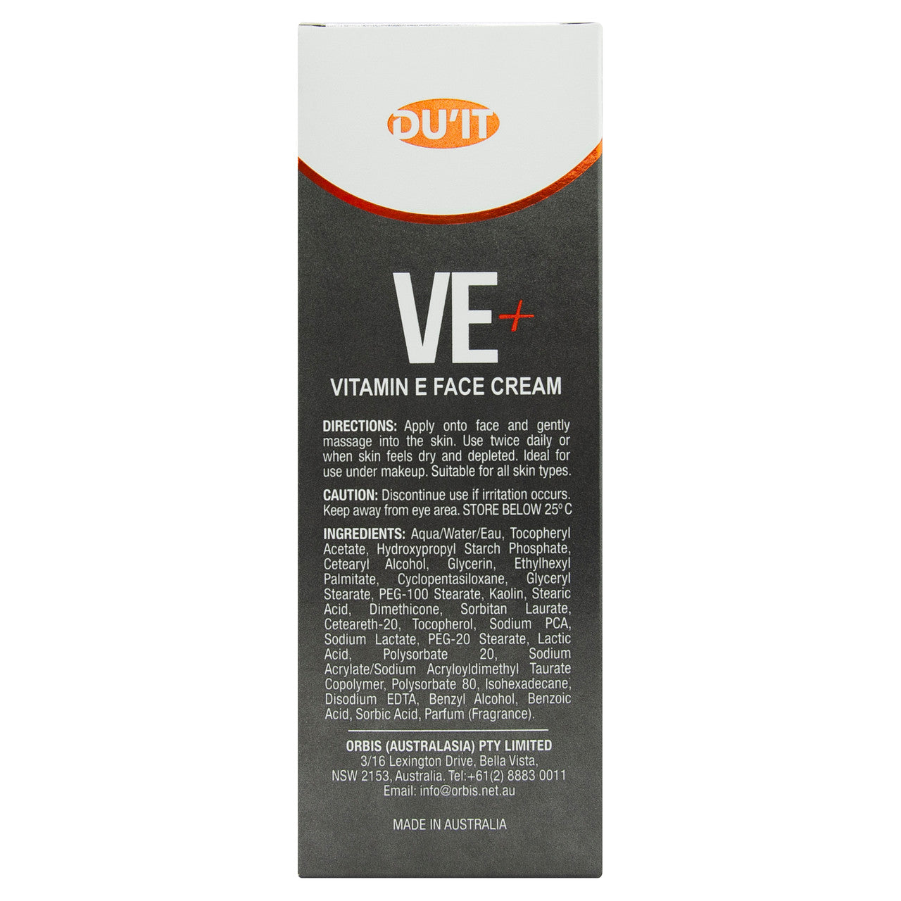 DU'IT VE+ Vitamin E Face Cream 50g