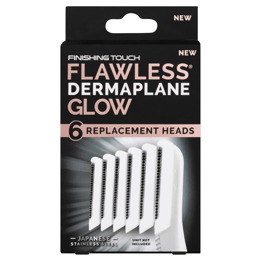 Finishing Touch Flawless Dermaplane Glow Replacement Heads 6 Pack