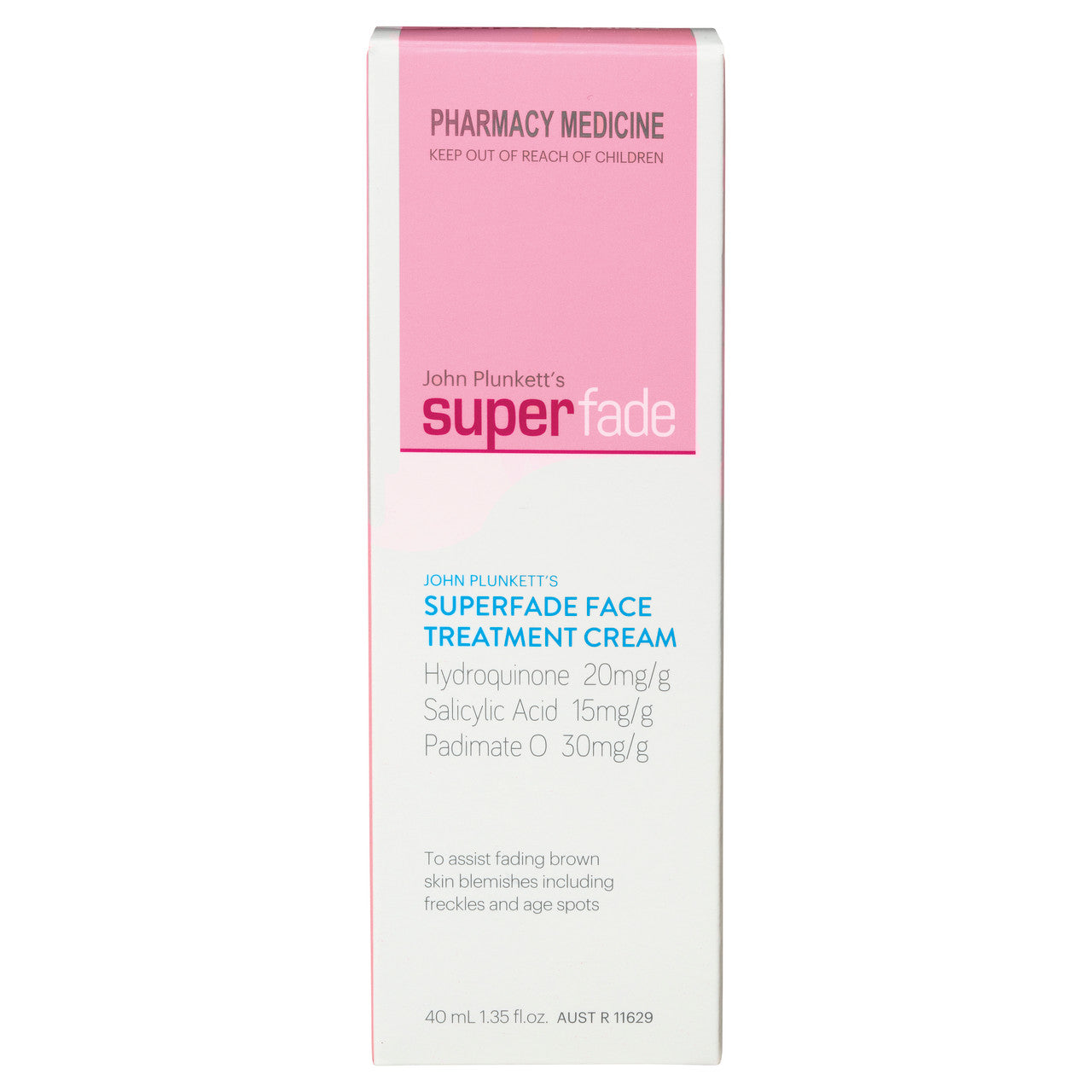 John Plunkett's Superfade Face Treatment Cream 40mL