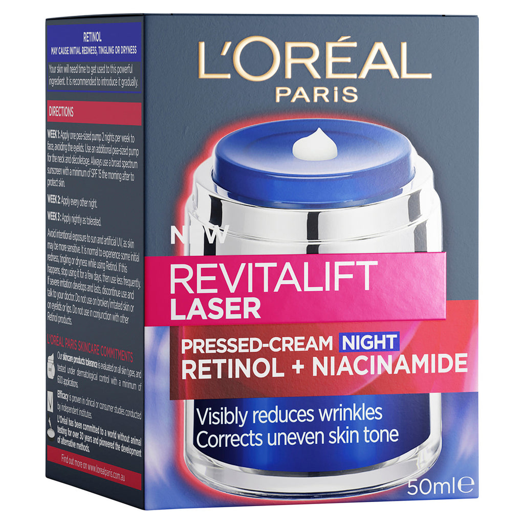 L'Oréal Paris Revitalift Laser Retinol + Niacinamide Pressed Night Cream 50ml