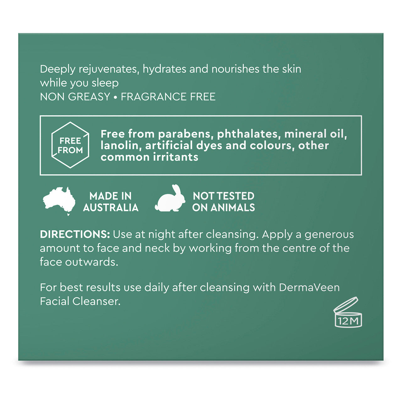 DermaVeen Face Regenerating Night Cream 50mL