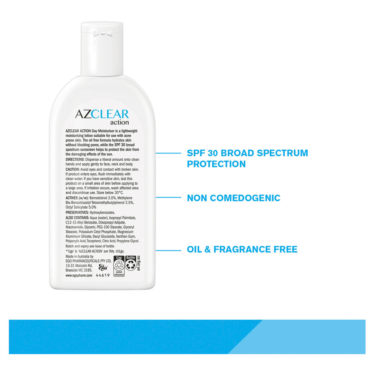 Azclear Action Day Moisturiser SPF 30 120ml