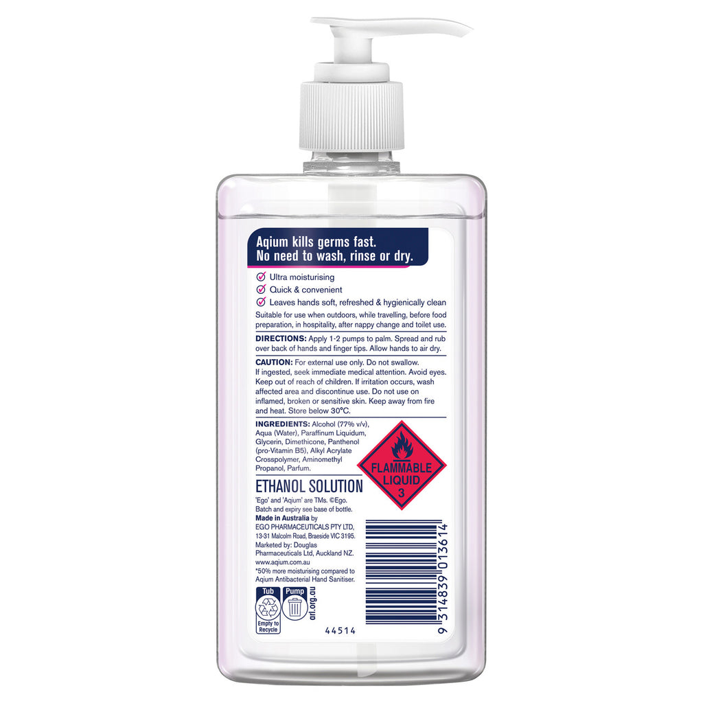 Aqium Ultra Antibacterial Hand Sanitiser 375ml