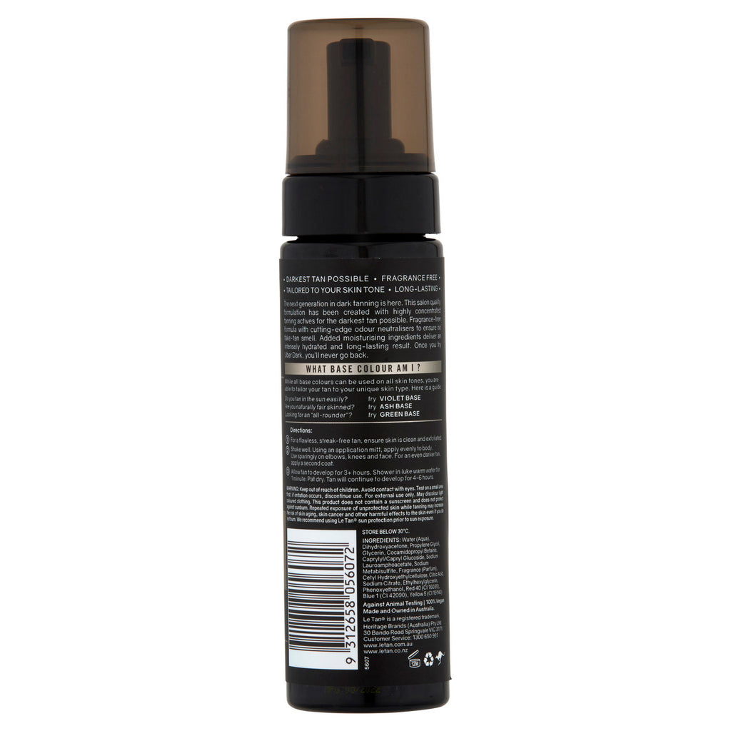 Le Tan Gold DARK Tanning Foam - Ash Base