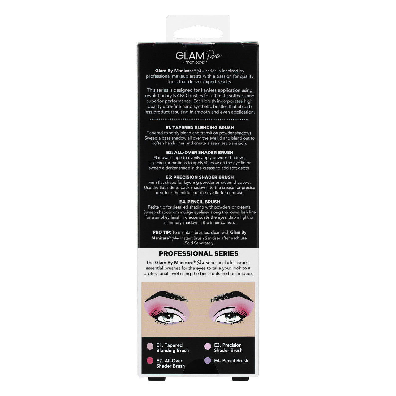 Glam by Manicare® Pro Essential Eye Brush Set