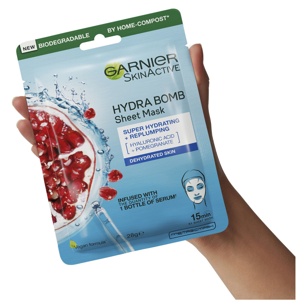Garnier Hydra Bomb Hyaluronic Acid + Pomegranate Sheet Mask 28g