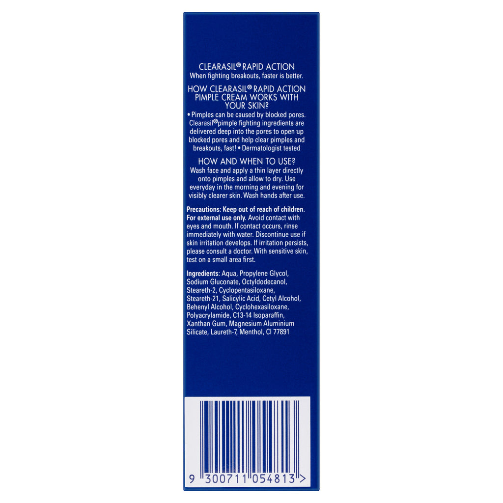 Clearasil Rapid Action Pimple Cream 15mL