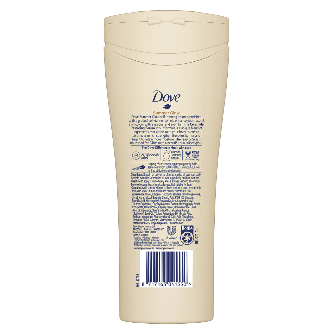 Dove Summer Glow Gradual Tan Body Lotion Fair To Medium  250ml