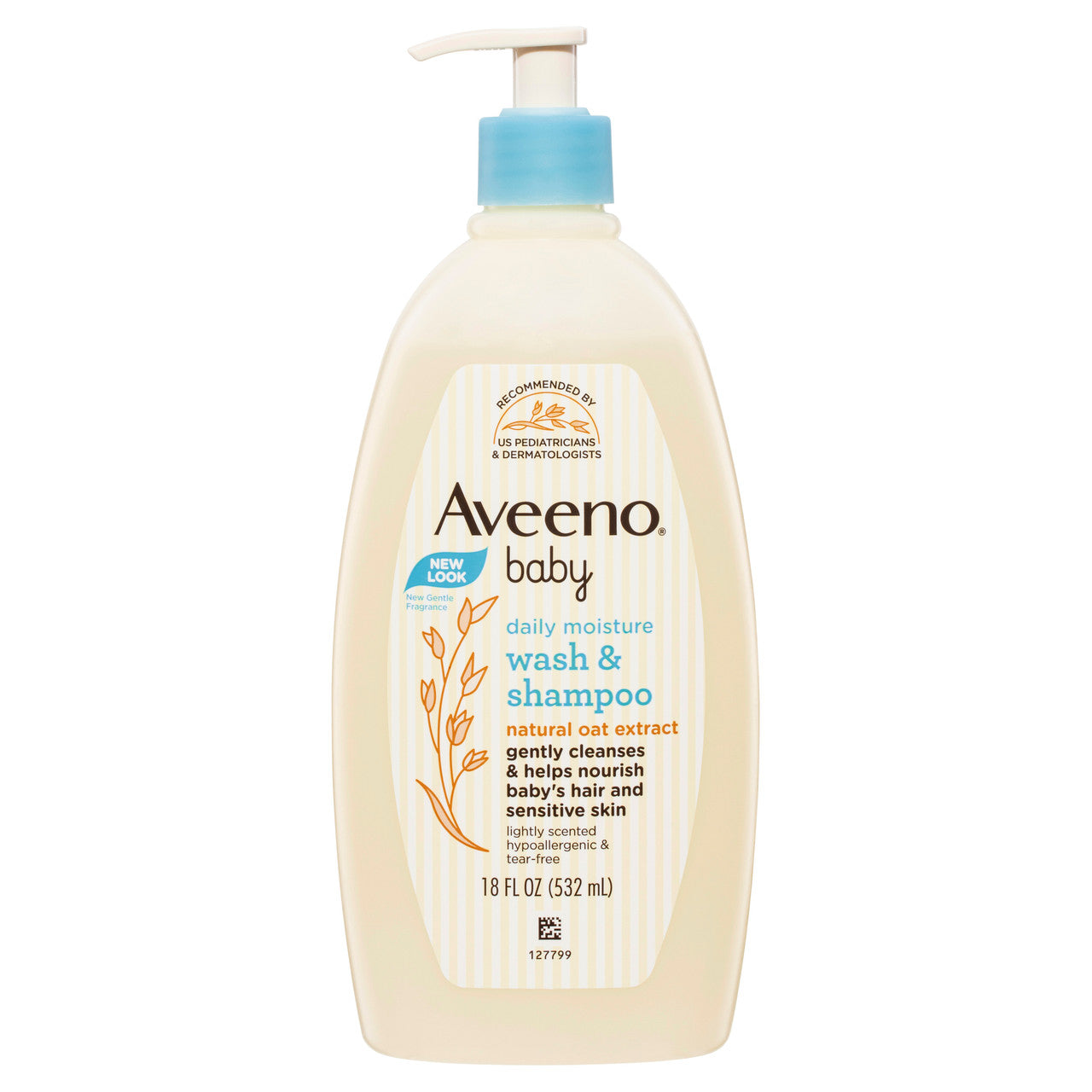 Aveeno Baby Lightly Scented Wash & Shampoo 532mL