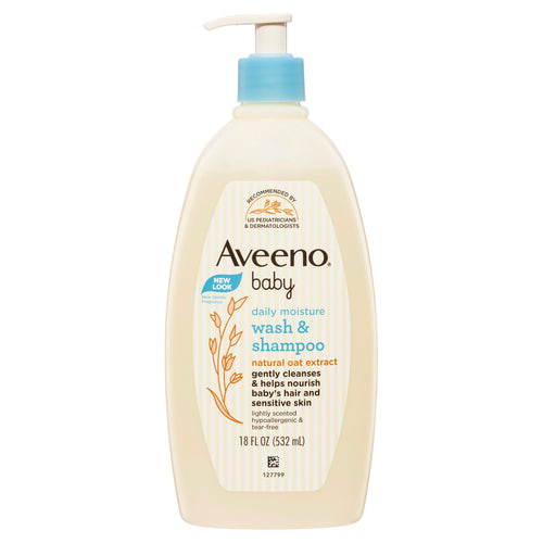 Aveeno Baby Lightly Scented Wash & Shampoo 532mL