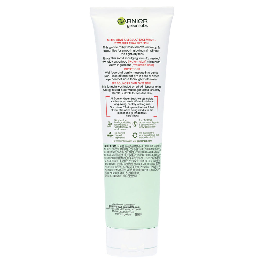 Garnier Green Labs Hyalu-Melon Smoothing Milky Cleanser 130mL