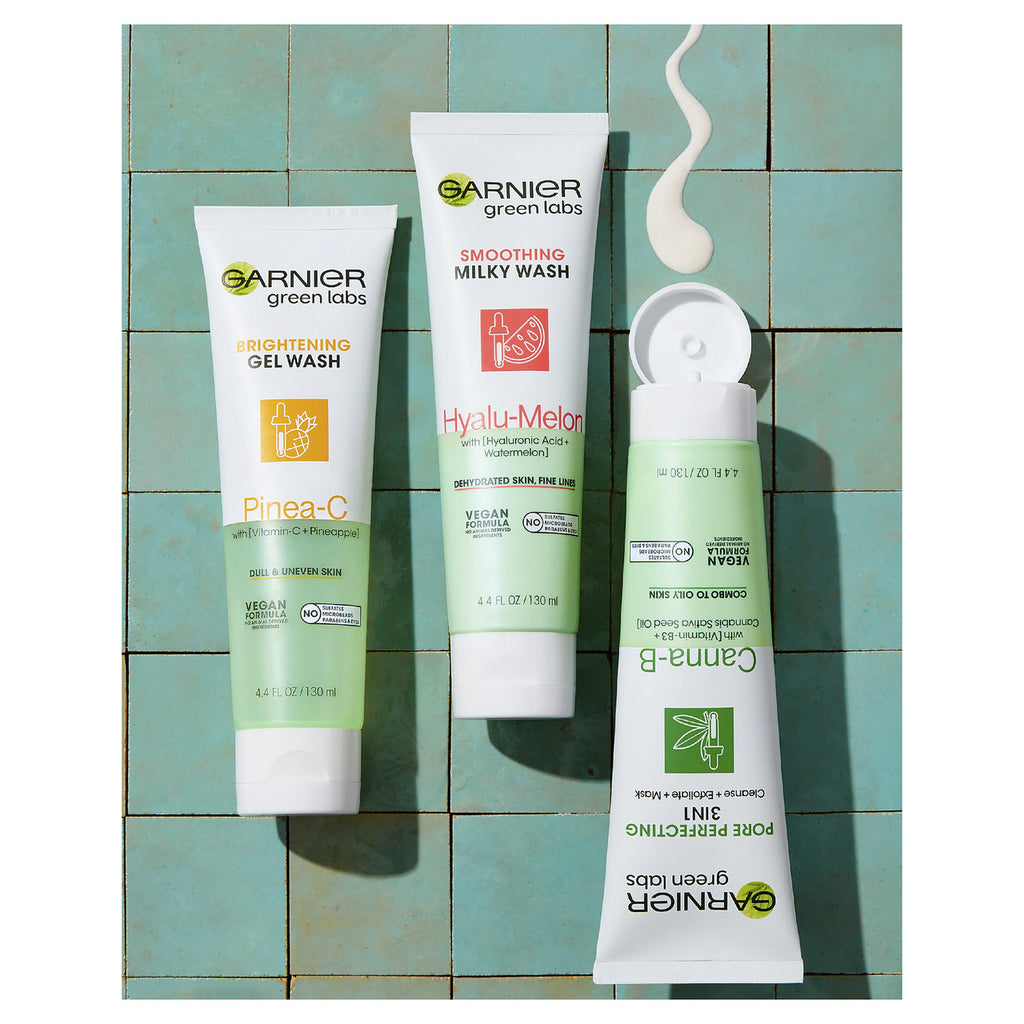 Garnier Green Labs Hyalu-Melon Smoothing Milky Cleanser 130mL