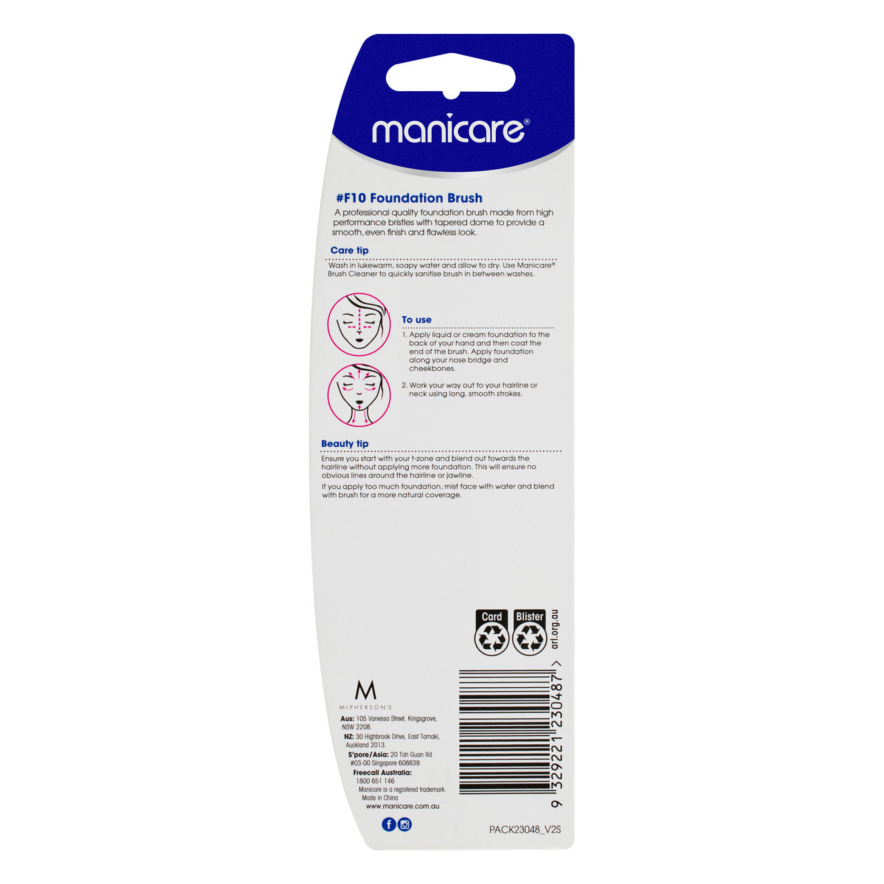 Manicare F10 Foundation Brush 