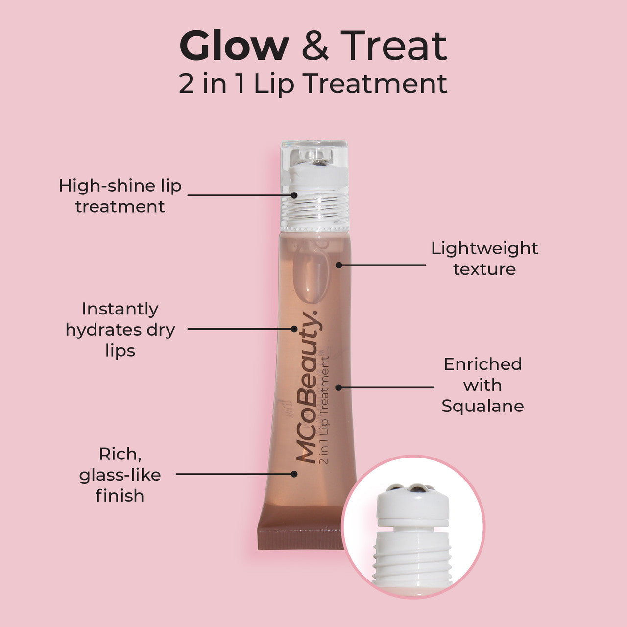 Glow & Treat 2-in-1 Lip Treatment Chocolate
