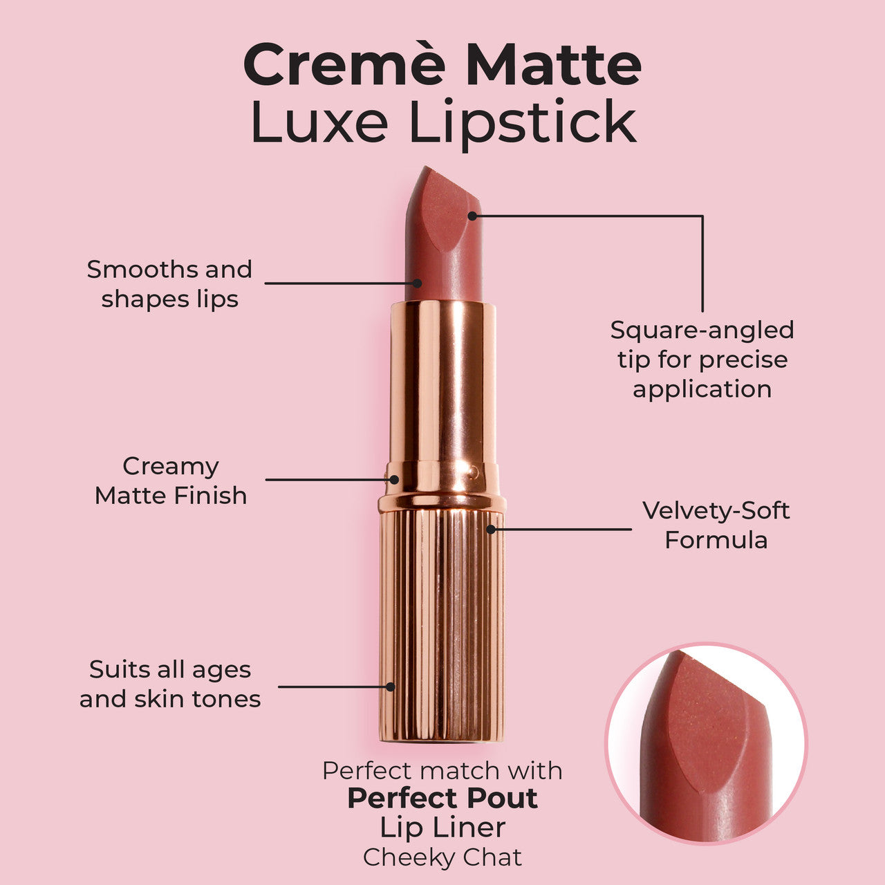 Creme Matte Luxe Lipstick Very Shelley