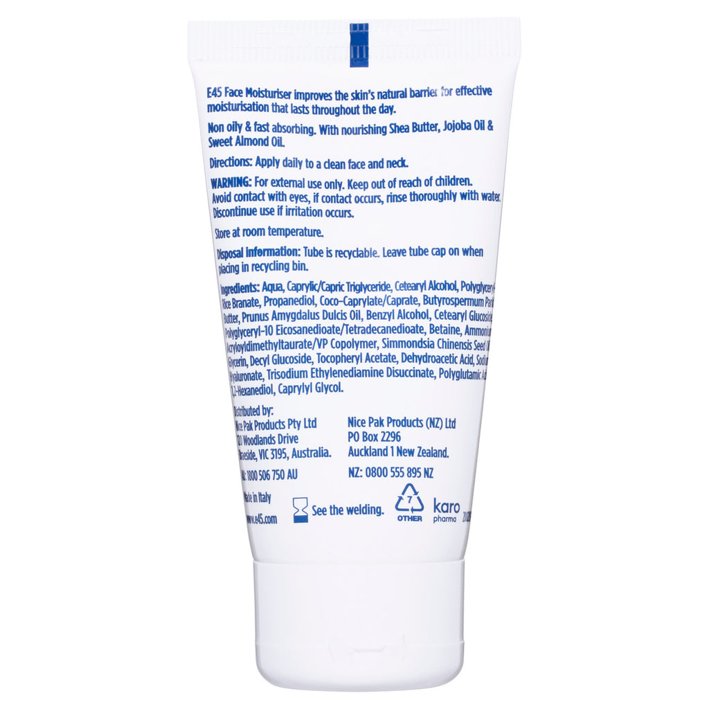 E45 Face Moisturiser 50mL