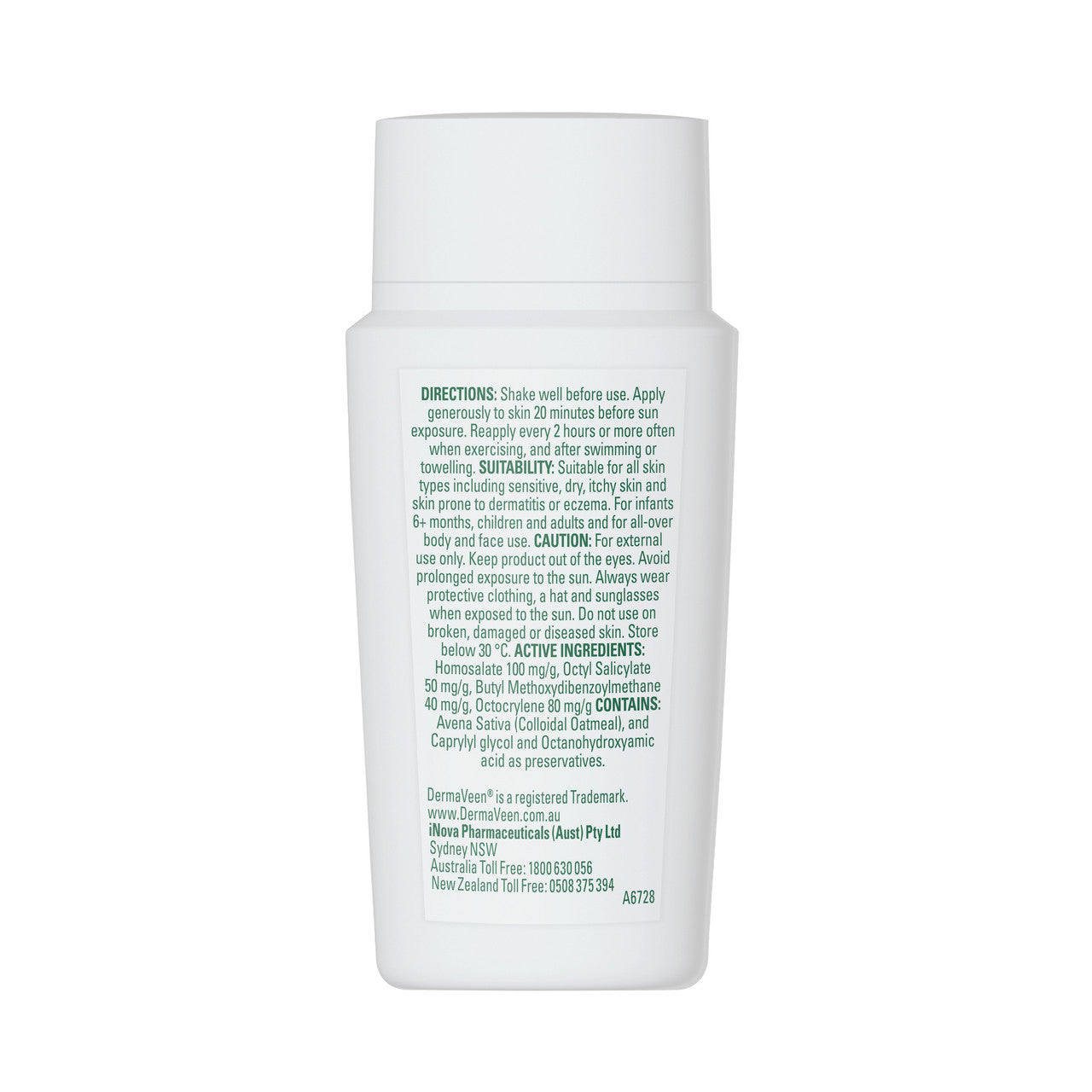 DermaVeen Sensitive Sun Invisible Fluid SPF 50+ Sunscreen 50mL