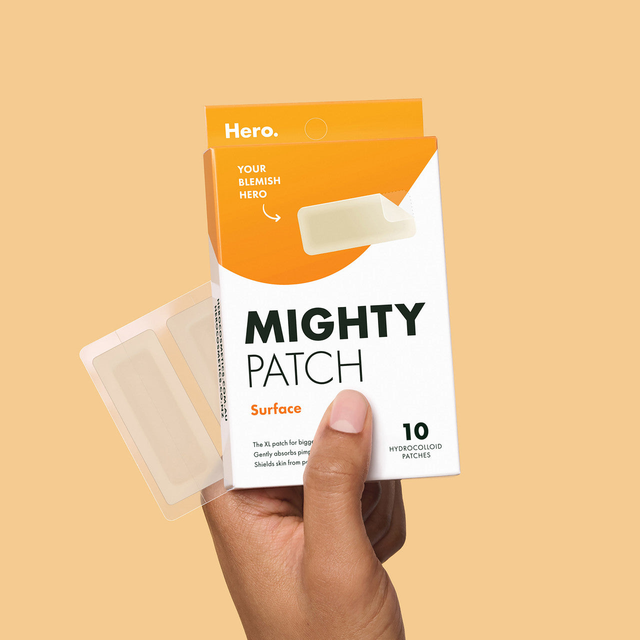 Hero Mighty Patch Surface Pimple Patches | Face Body & Back | XL-Sized | 10 pack