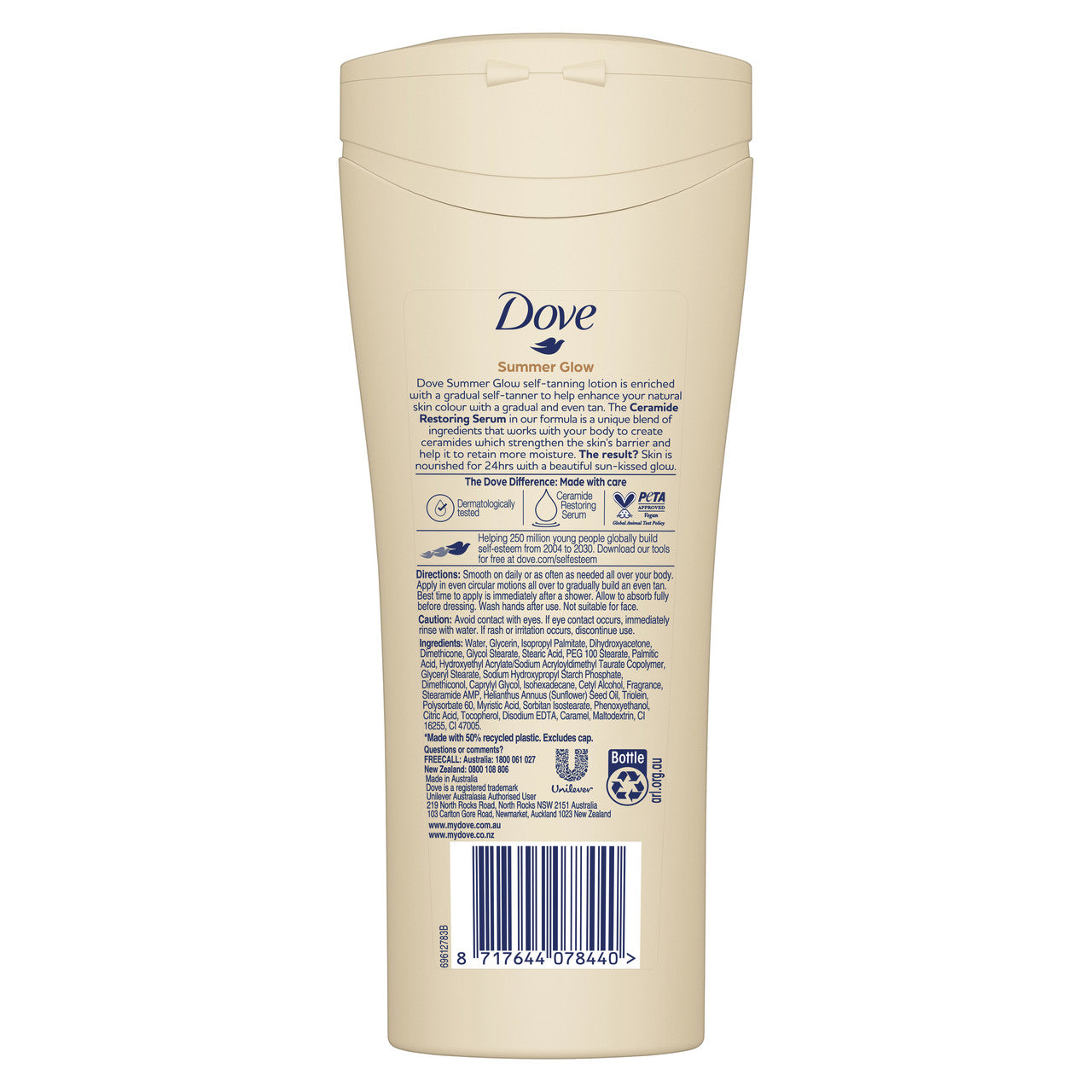Dove Summer Glow Gradual Tan  Body Lotion Fair To Medium 400ml