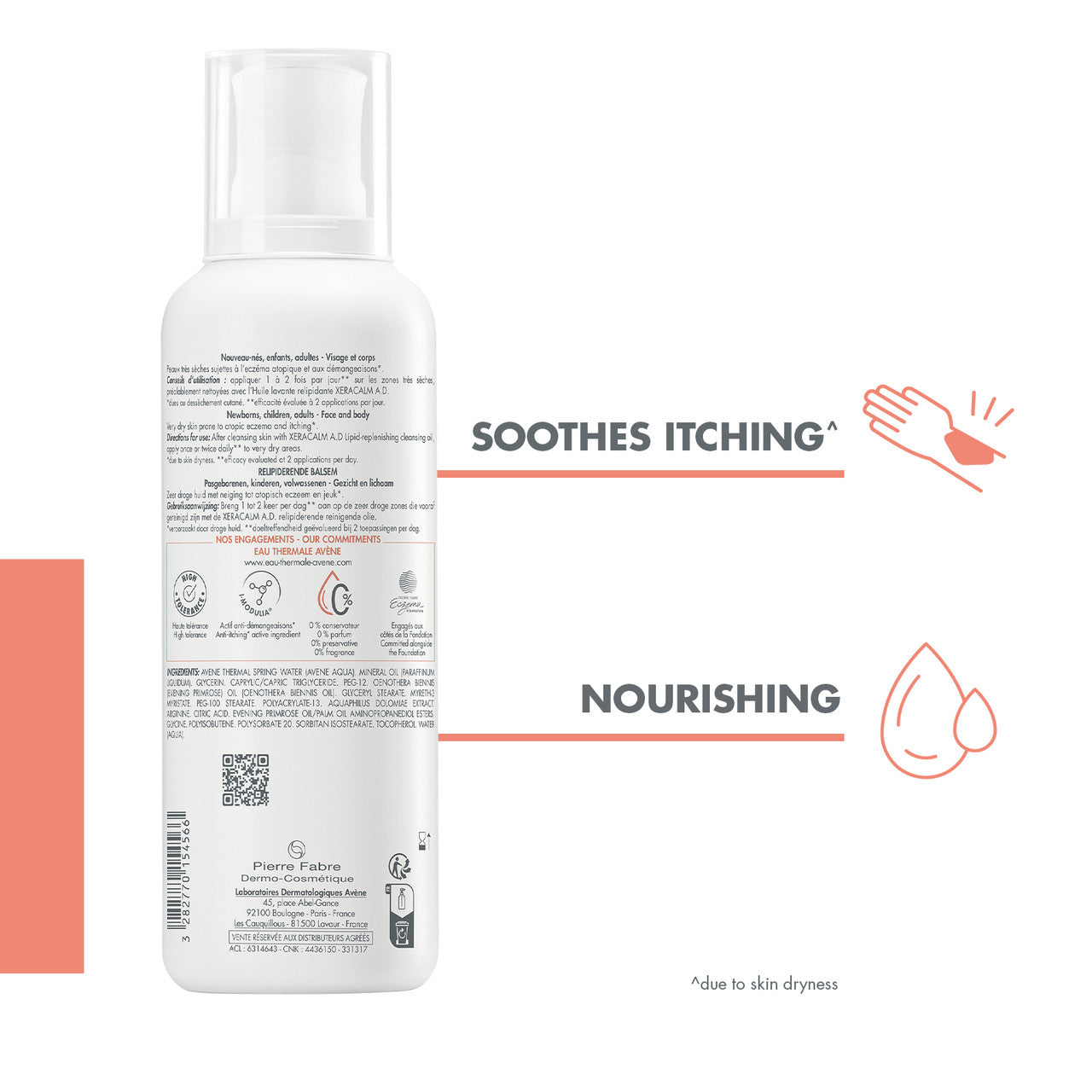 Avène XeraCalm A.D Lipid-Replenishing Balm 400ml