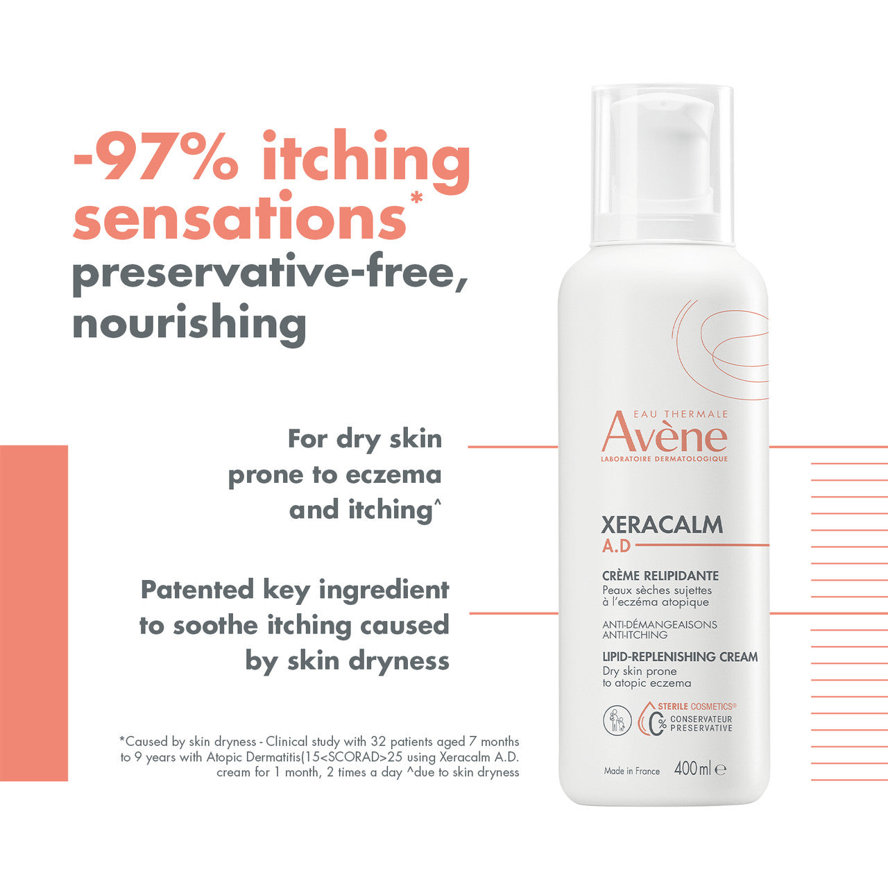 Avène XeraCalm A.D Lipid-Replenishing Cream 400ml