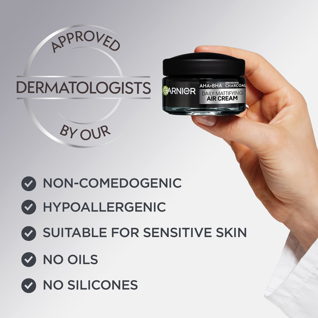 Garnier Pure Active AHA + Salicylic Acid Daily Mattifying Air Cream Moisturiser 50ml