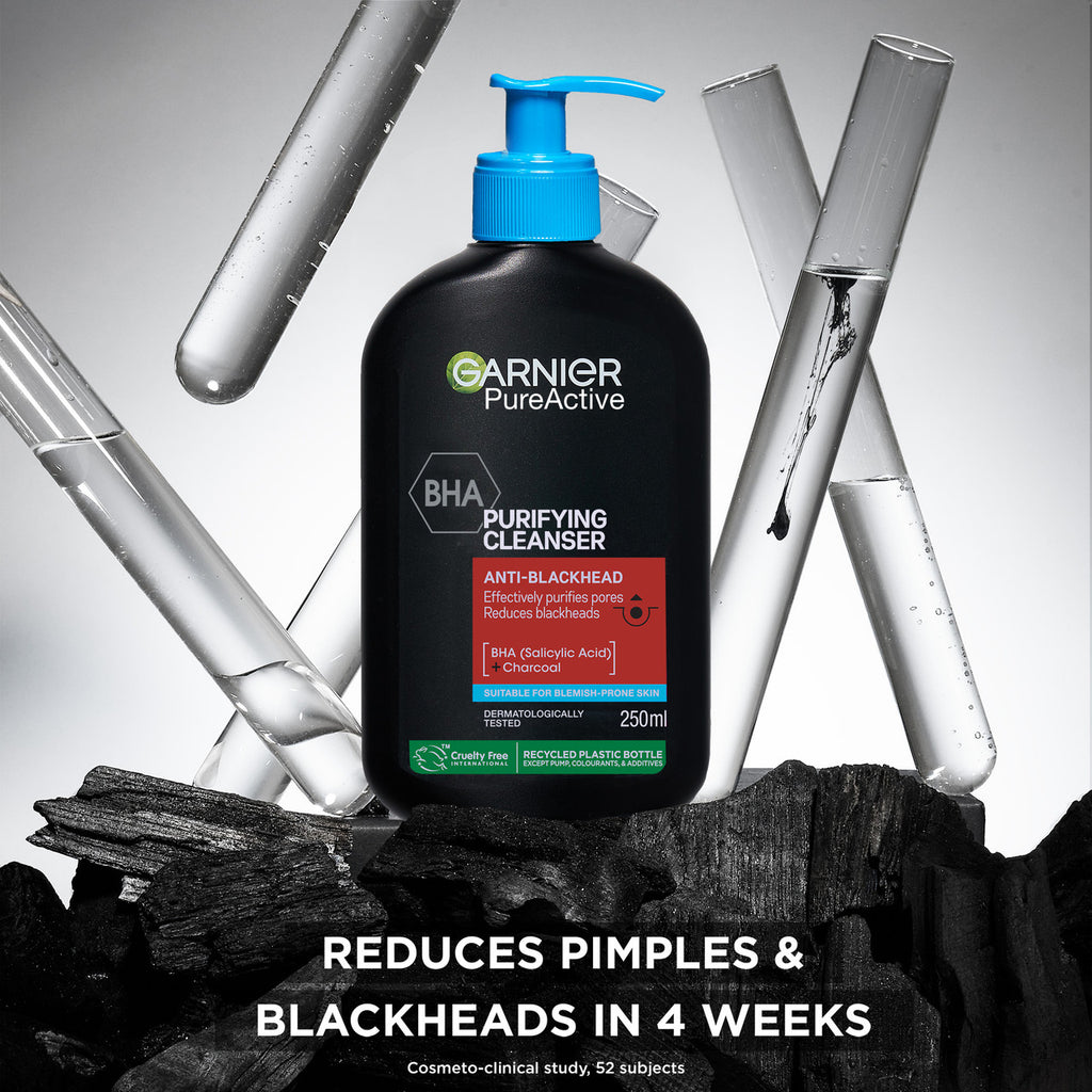 Garnier Pure Active Anti-Blackhead Charcoal Deep Cleanser 250ml