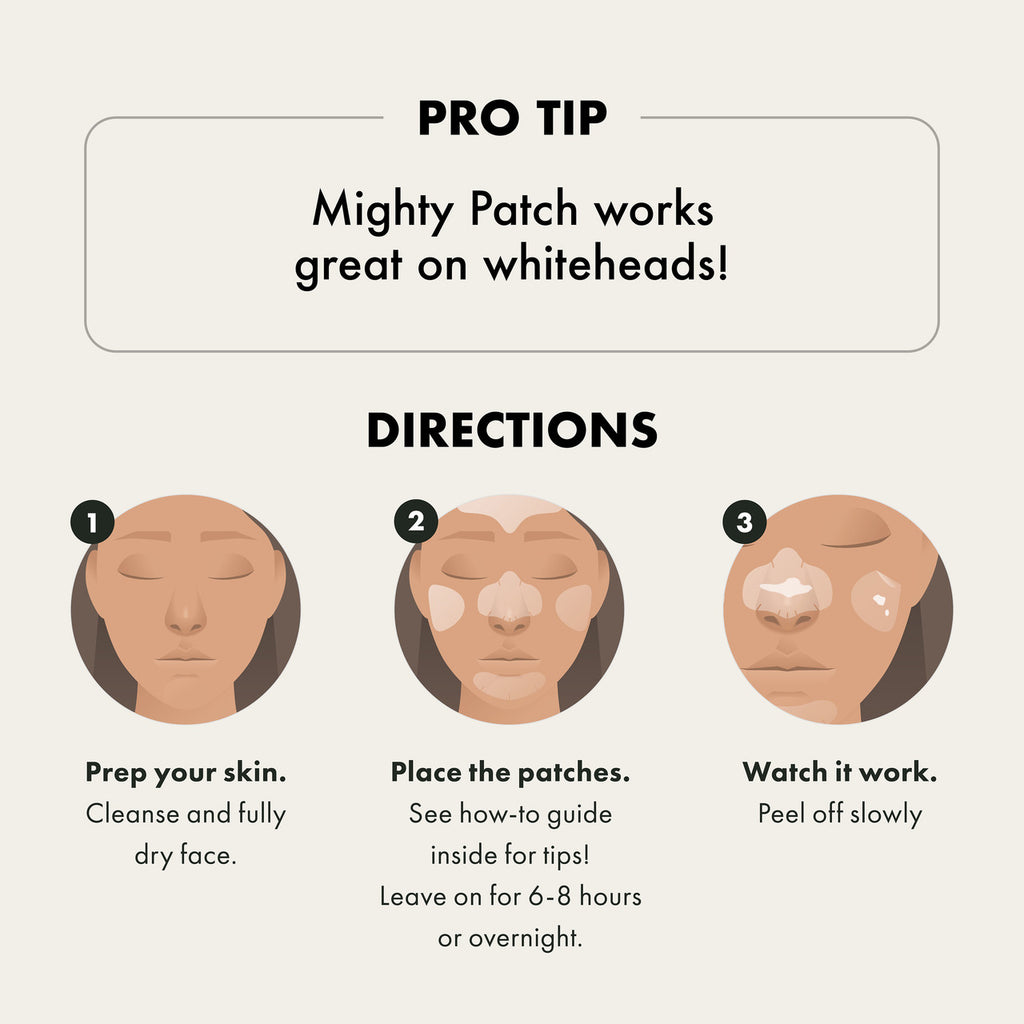 Hero Mighty Patch Face Pimple Patches | Nose Chin Cheeks Forehead | 5 pack