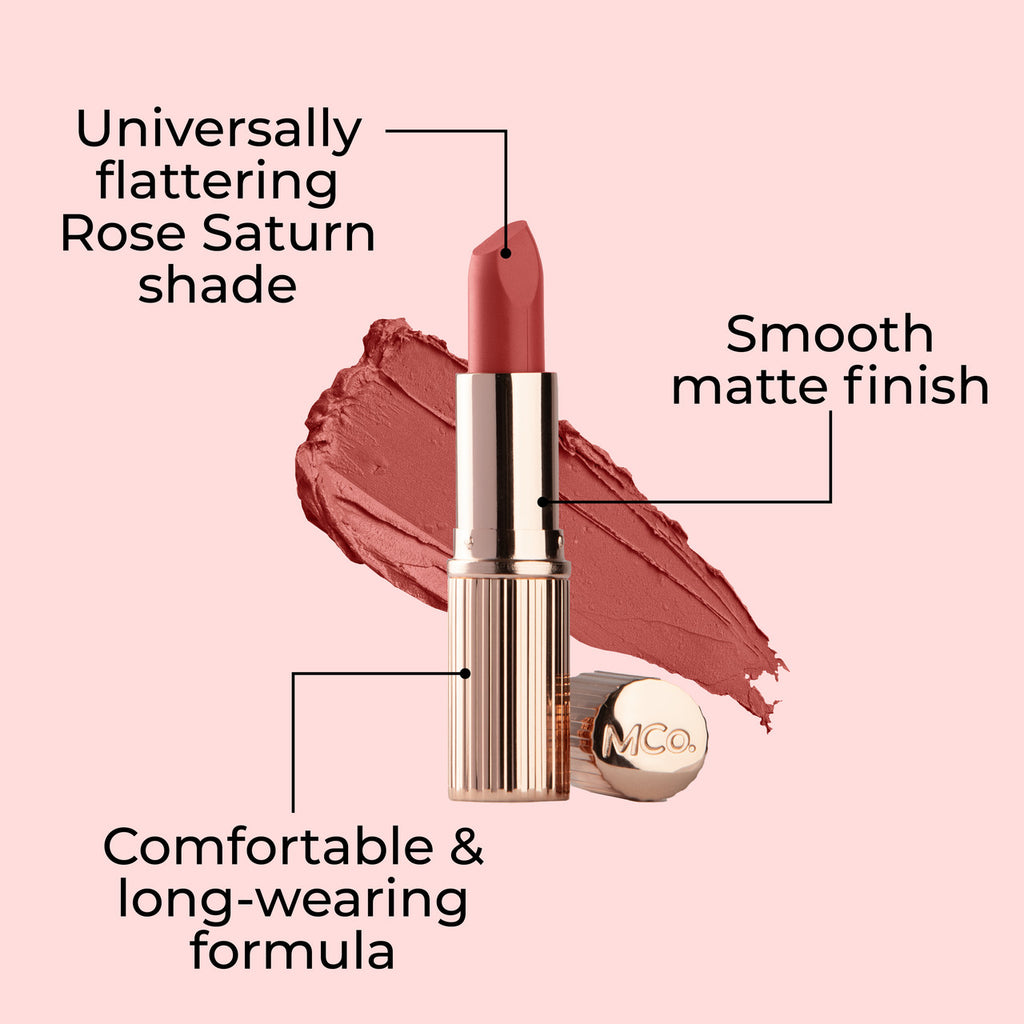 Creme Matte Luxe Lipstick - Rose Saturn