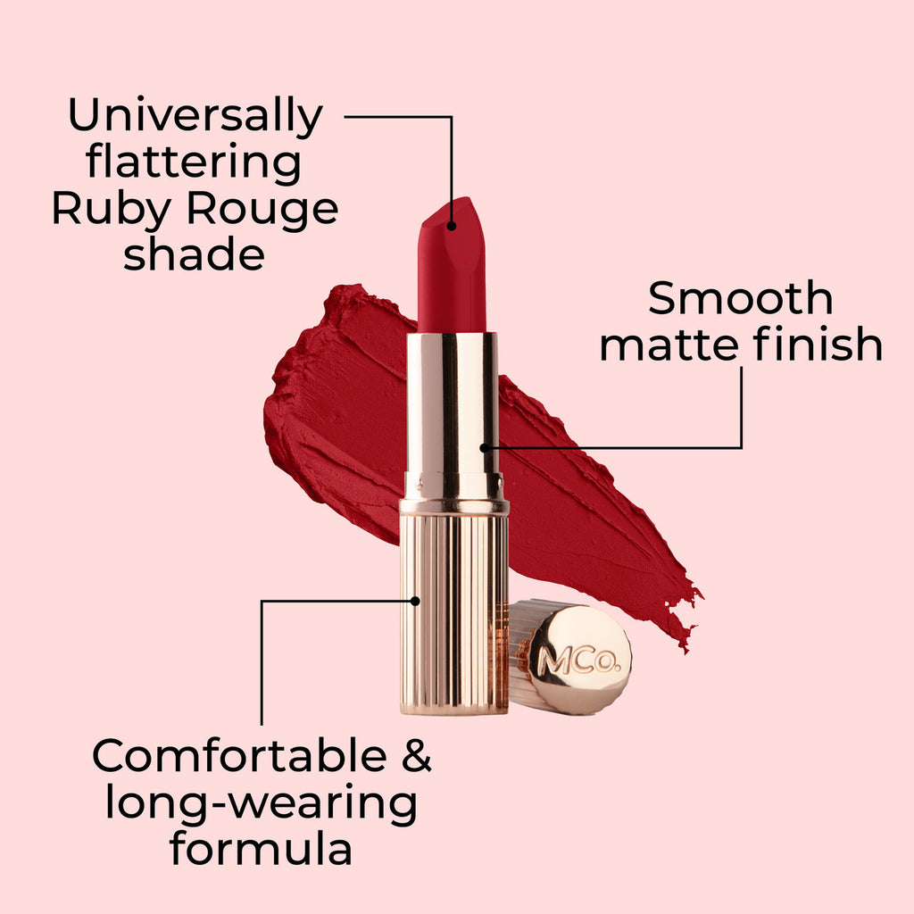 Creme Matte Luxe Lipstick - Ruby Rouge