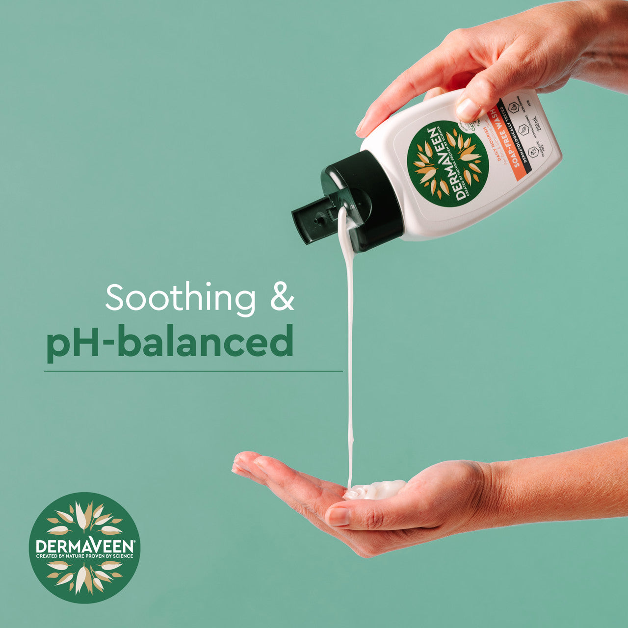 DermaVeen Daily Nourish Soap-Free Wash for Dry & Sensitive Skin 250mL