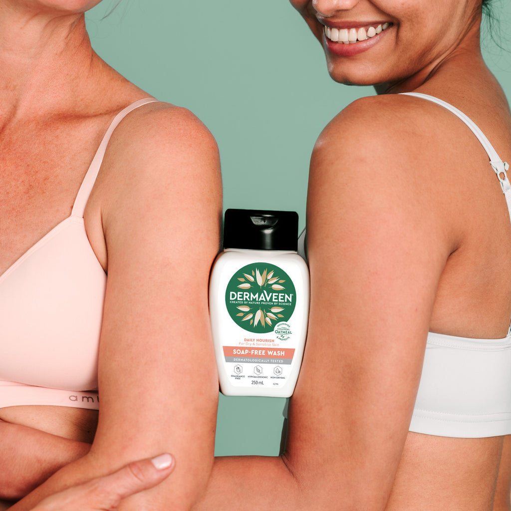 DermaVeen Daily Nourish Soap-Free Wash for Dry & Sensitive Skin 250mL