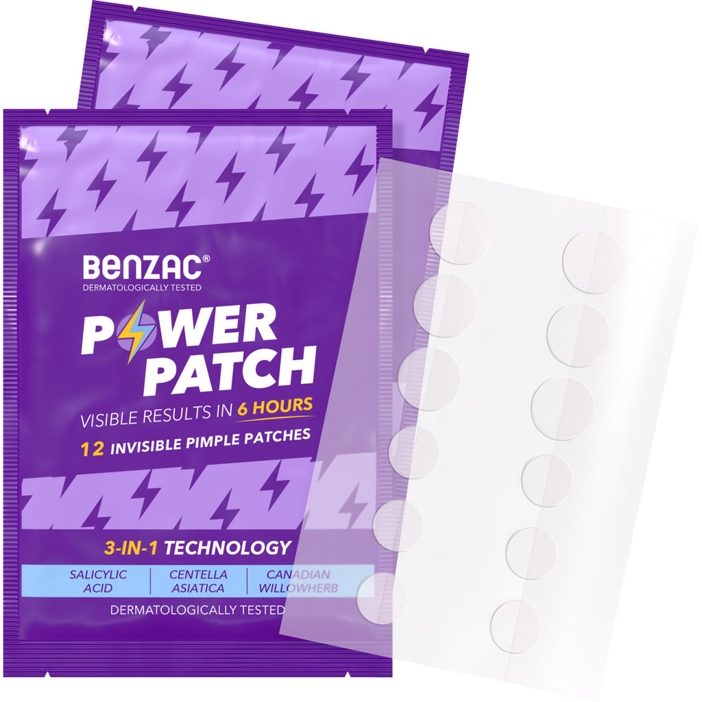 Benzac 3-in-1 Power Patch, Salicylic Acid Pimple Patches, For All Skin Types