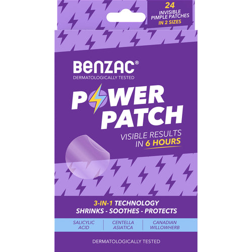 Benzac 3-in-1 Power Patch, Salicylic Acid Pimple Patches, For All Skin Types