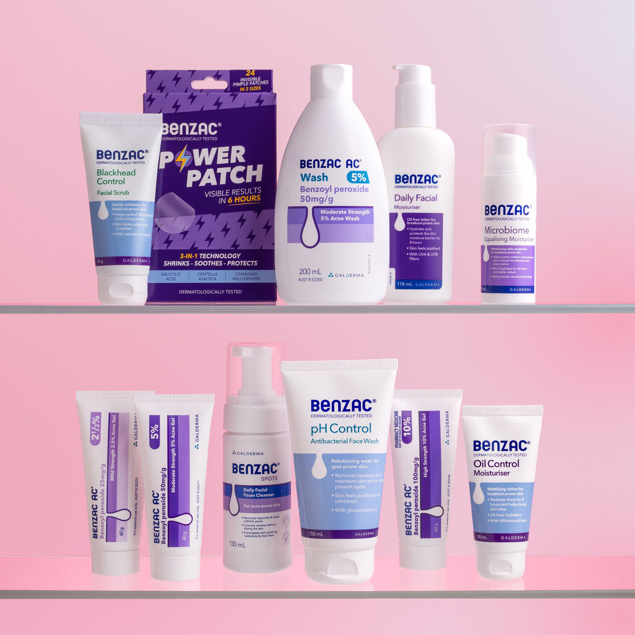 Benzac 3-in-1 Power Patch, Salicylic Acid Pimple Patches, For All Skin Types