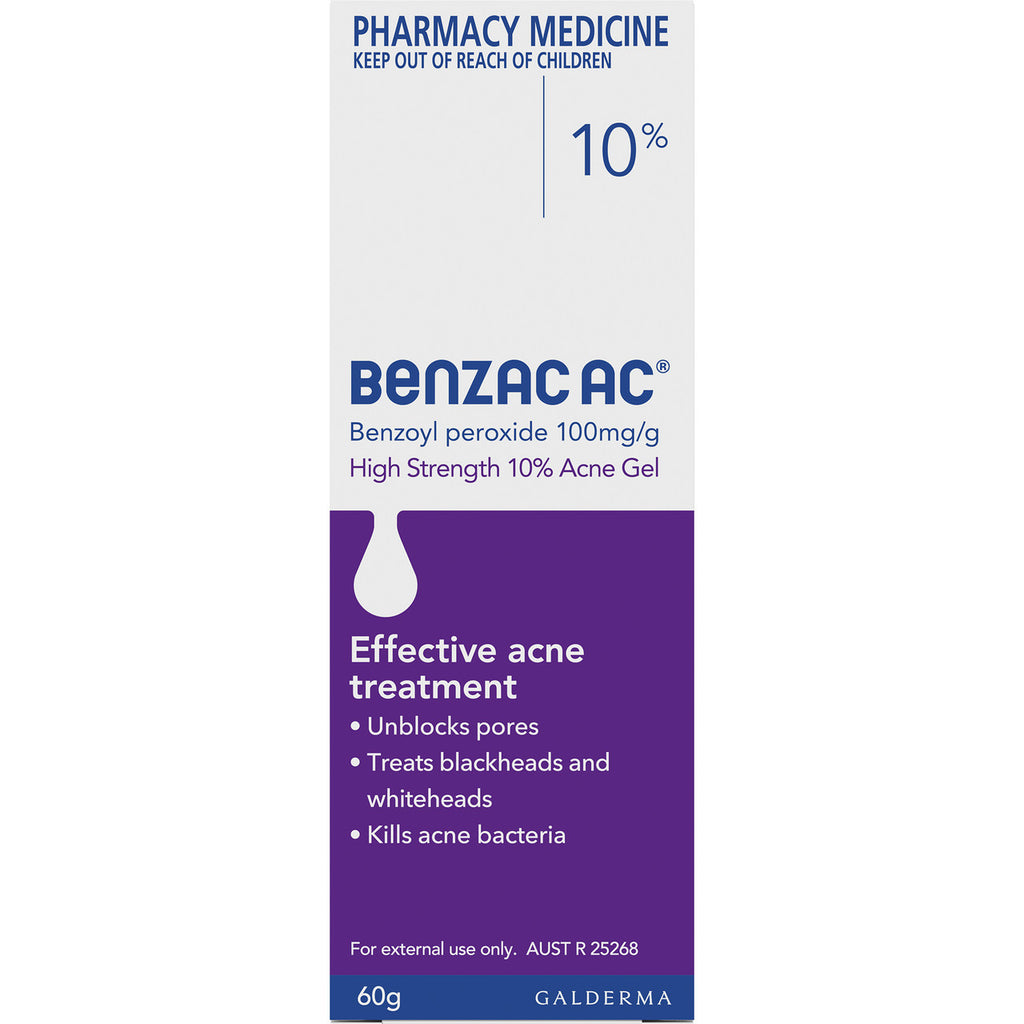 Benzac AC High Strength 10% Acne Gel 60g, Acne Treatment