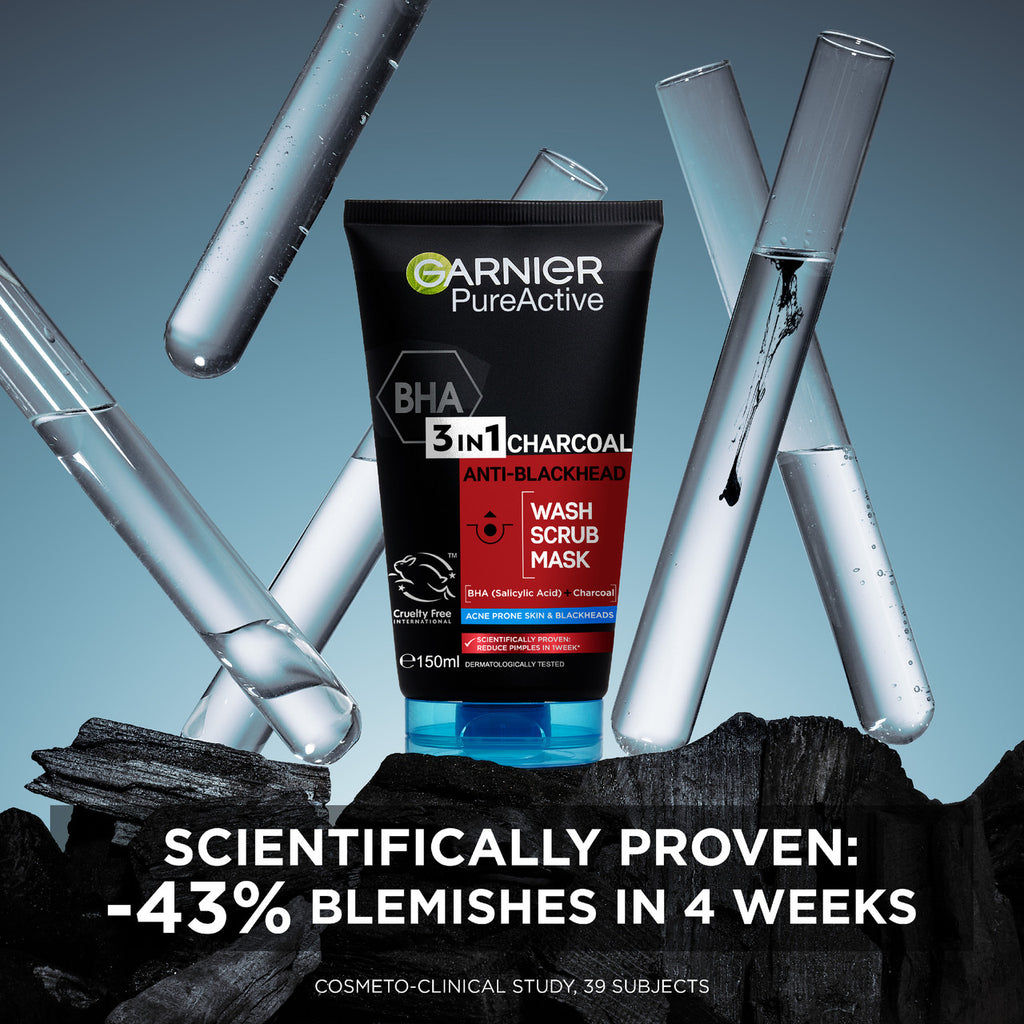 Garnier Pure Active Intensive Charcoal 3-in-1 Wash
