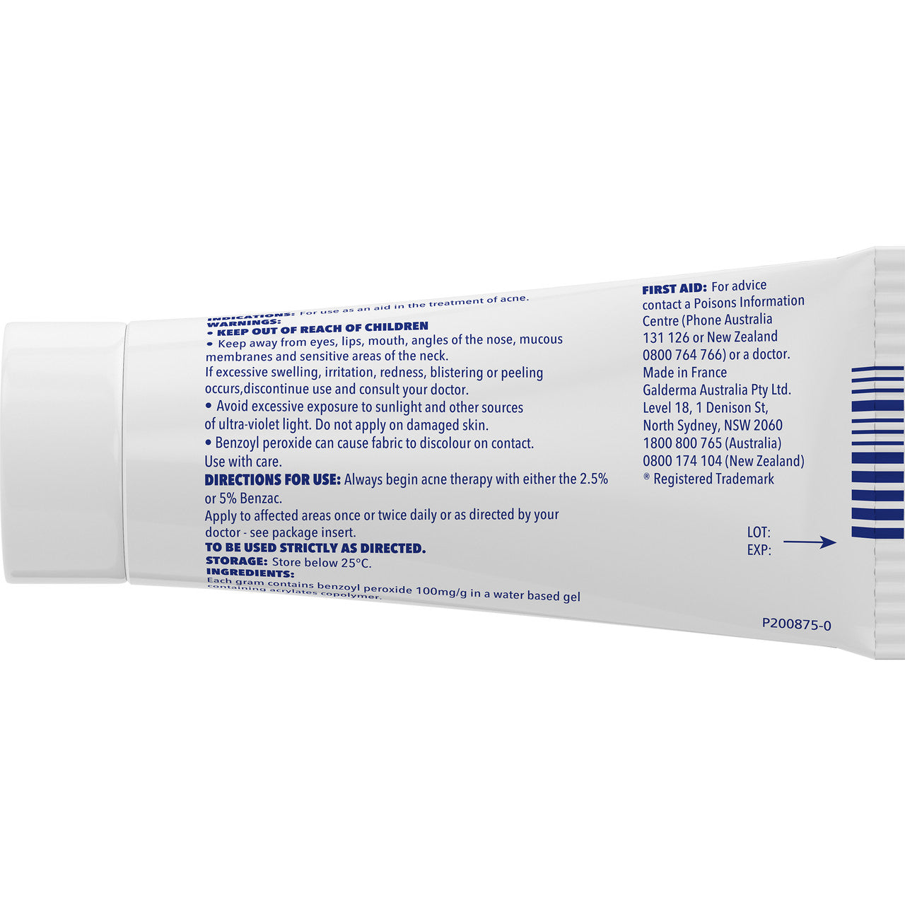 Benzac AC High Strength 10% Acne Gel 60g, Acne Treatment