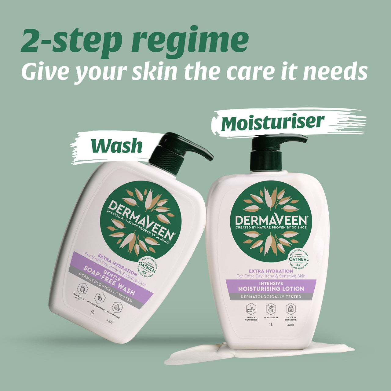 DermaVeen Extra Hydration Gentle Soap-Free Wash 500mL