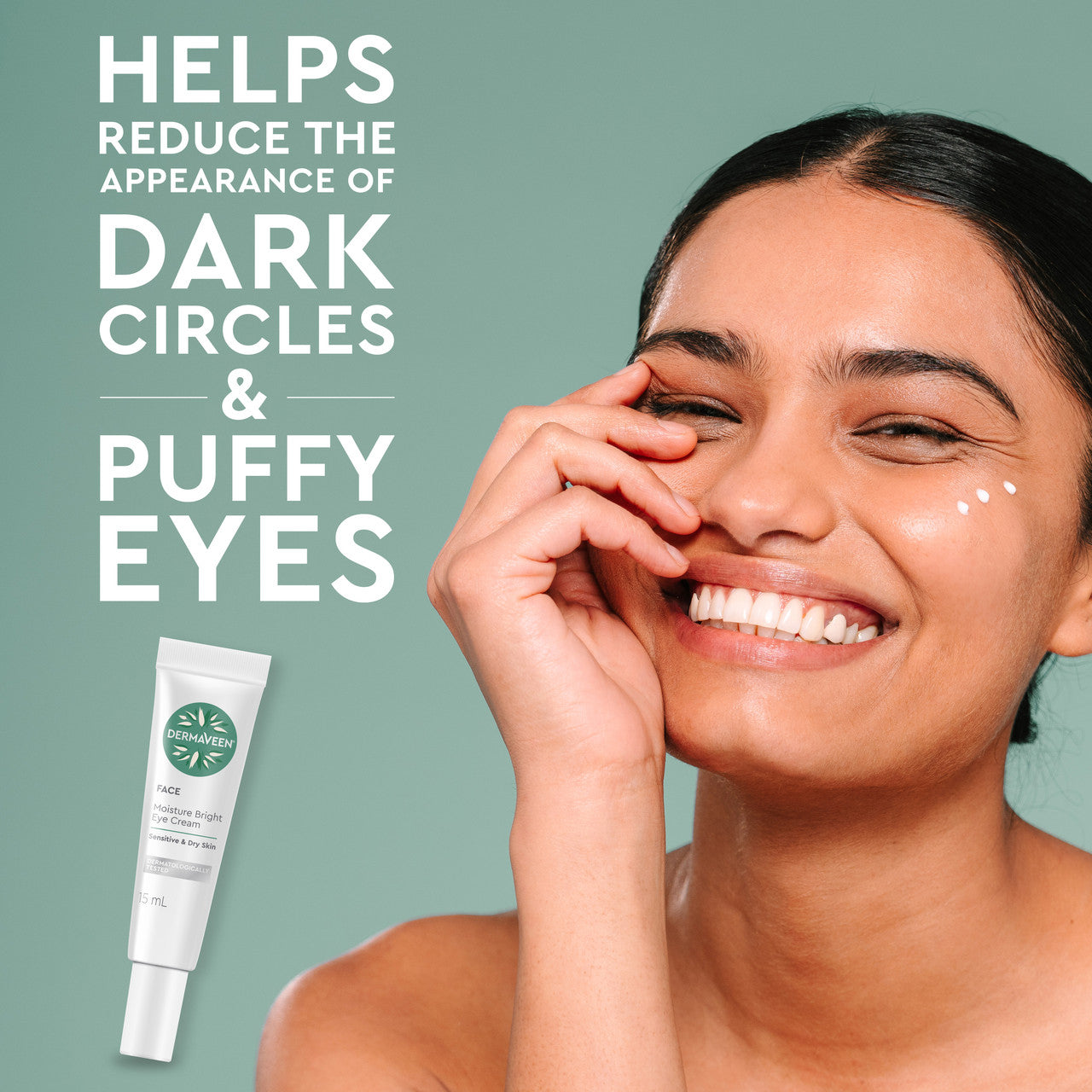 DermaVeen Moisture Bright Eye Cream 15mL