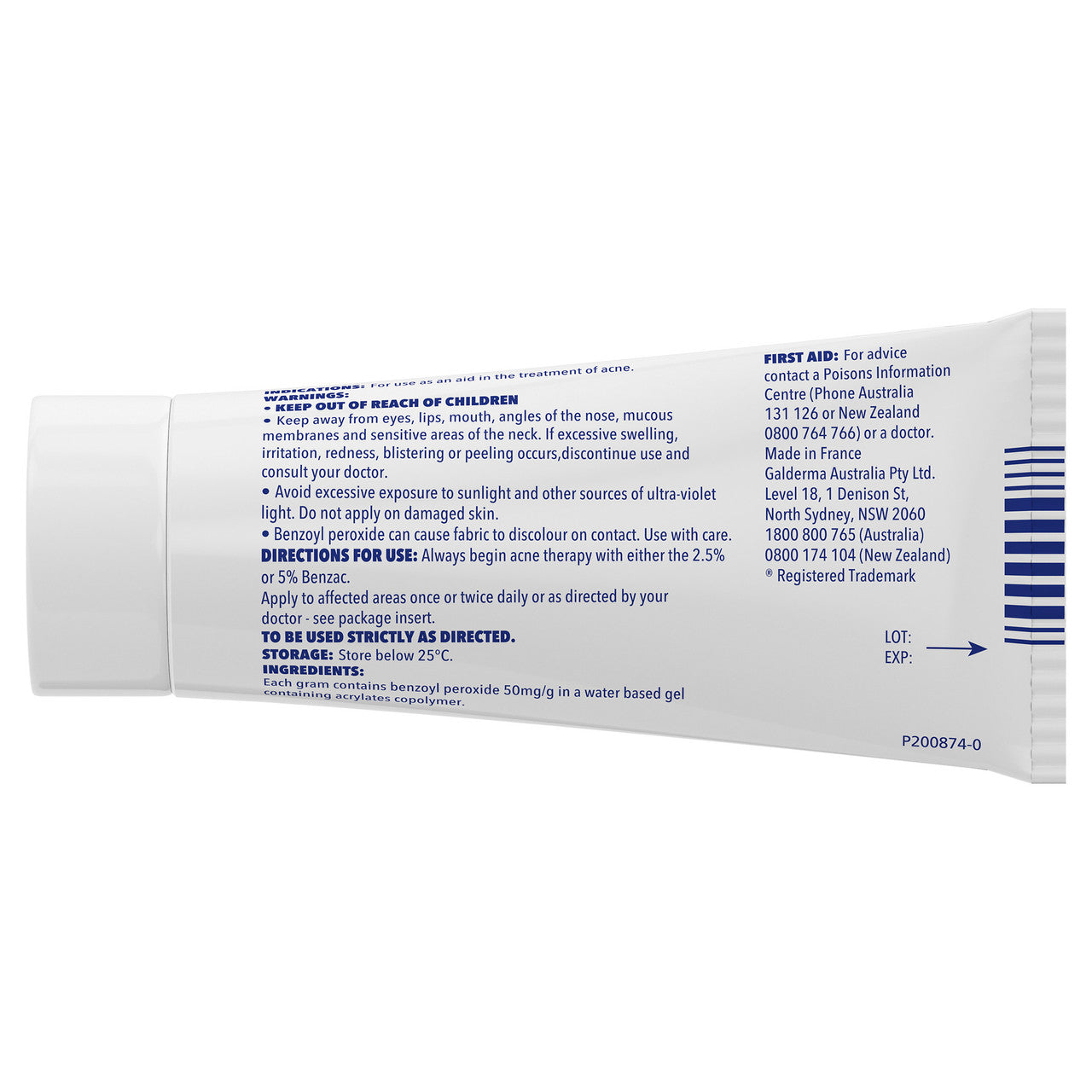 Benzac AC Moderate Strength 5% Acne Gel 60g, Acne Treatment