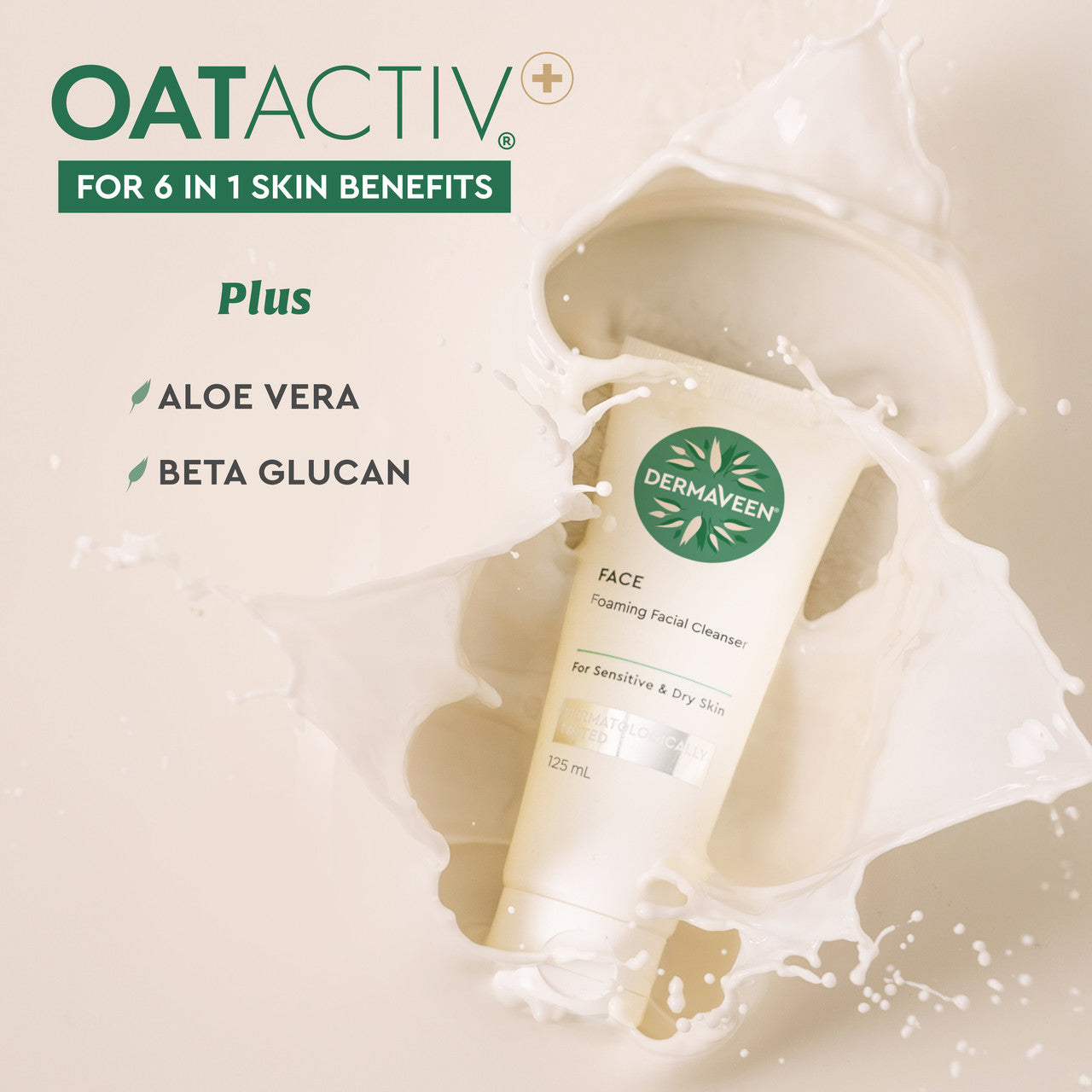 DermaVeen Foaming Facial Cleanser 125mL