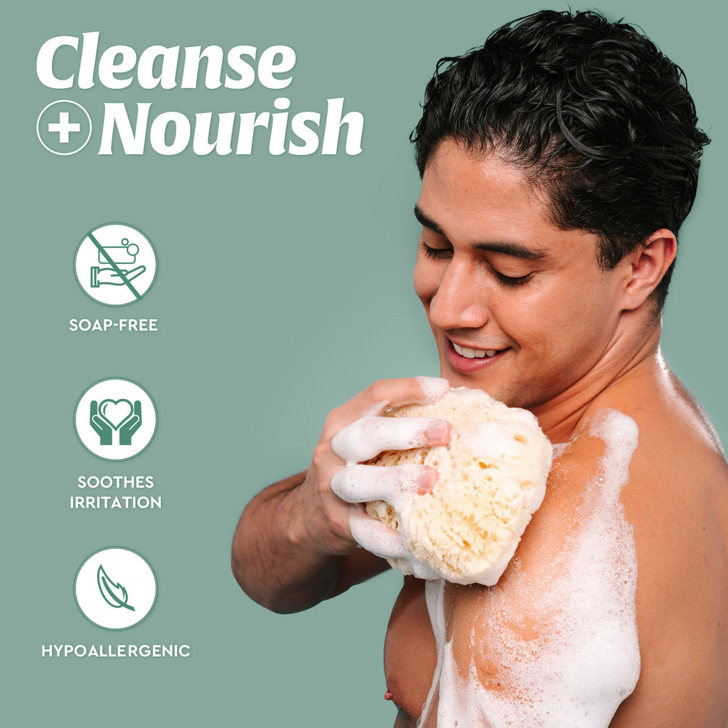 DermaVeen Daily Nourish Soap-Free Cleansing Bar for Dry & Sensitive Skin 115g