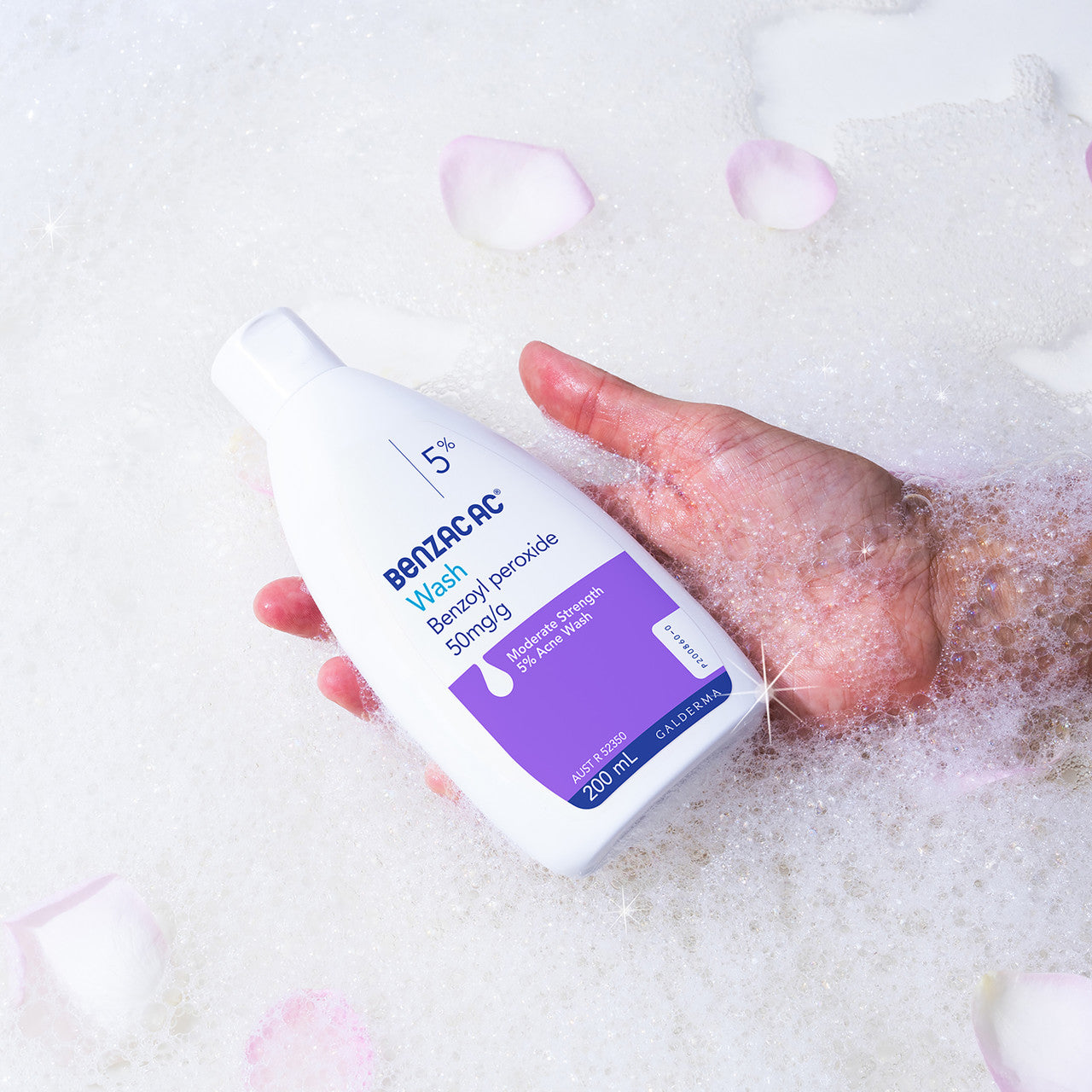 Benzac AC Moderate Strength 5% Acne Wash 200mL, Body Wash